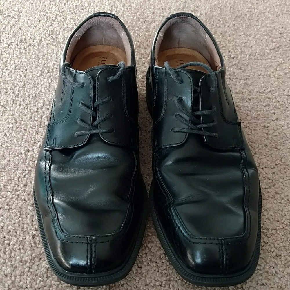 Florsheim Ashlin Black Lace-Up Shoes Men's Sz 9.5